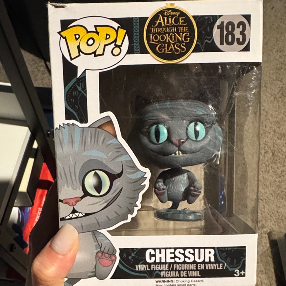Disney Chessur Vinyl Figure with Blue and Gray